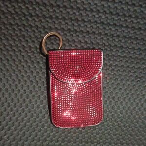 Red Glitter Cell Phone Pouch